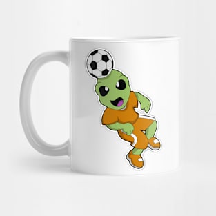 Alien at Soccer Sports Mug